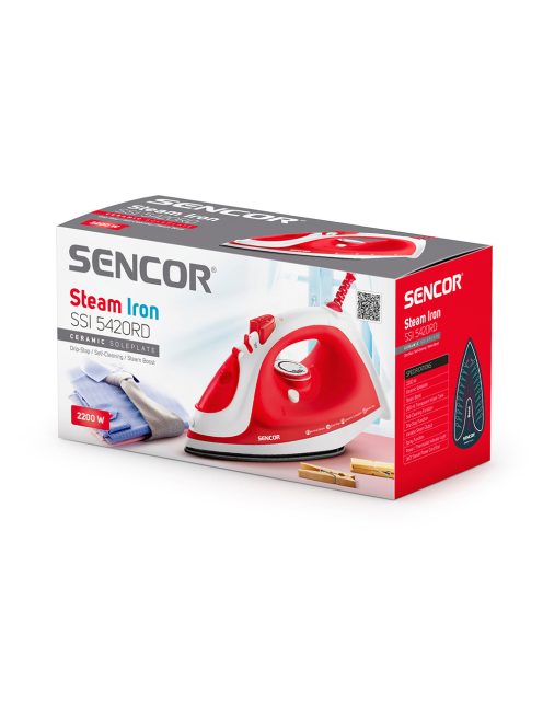 Ютия Sencor SSI 5420RD, 2200W, Червен/Бял - Код G5213