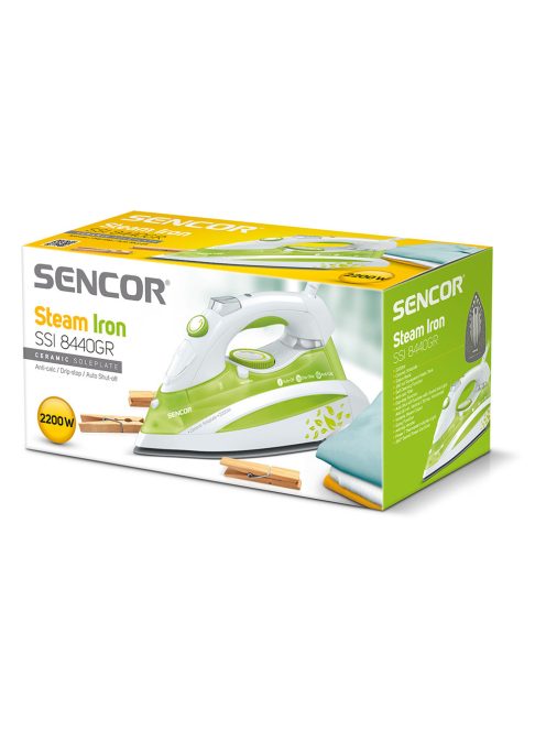 Ютия Sencor SSI 8440GR, 2200 W, Бял/ Зелен - Код G5215