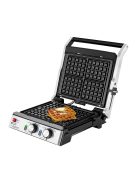 Грил/скара ECG KG 2033 Duo Grill & Waffle, 2000W, Сив/Черен - Код G5398