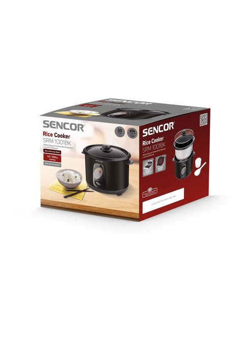 Оризоварка Sencor SRM 1001BK, 1L, 400 W, Черен - Код G5430