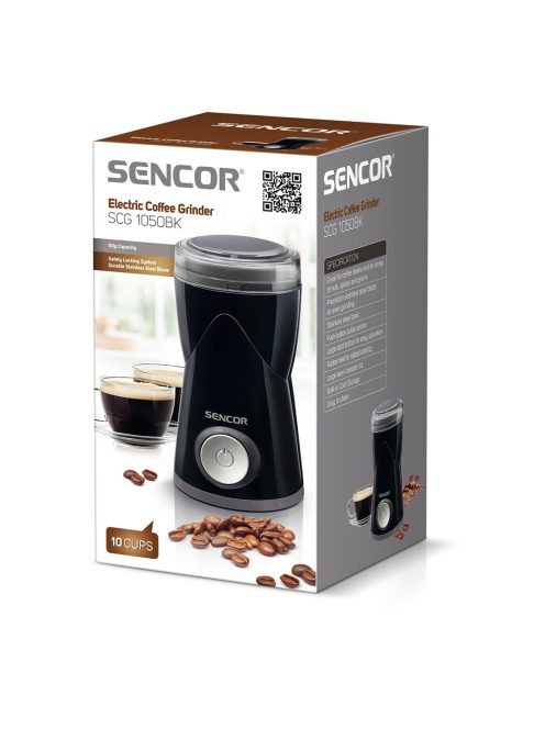 Електрическа кафемелачка SENCOR SCG 1050BK, 150W, Черен - Код G5495