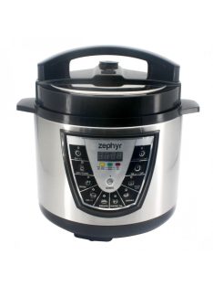   Мултикукър под налягане ZEPHYR ZP 1985 D6, 7в1, 1000W, Slow cooker, 6 литра, Таймер, Отложен старт, Регул. на налягането, Черен/Сив - Код G8010