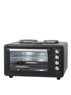   Готварска печка с два котлона ZEPHYR ZP 1441 M40, 40 литра, 3800W, 3 степени на мощност, Черен - Код G8324