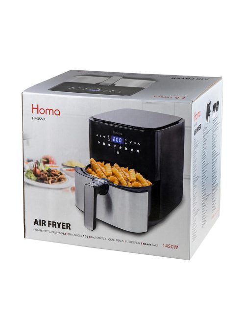 Фритюрник с горещ въздух HOMA HF-355D, 3.5L, 1450W, Черен - Код G8766